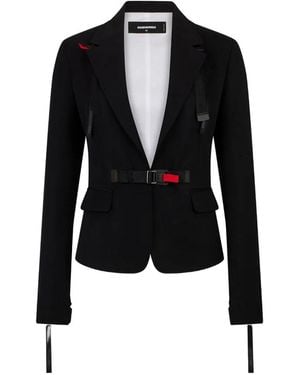 DSquared² Snow-Tech Blazer Mit Schnallenverschluss - Schwarz