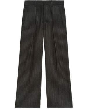 Isabel Marant Lisetta Broek Met Krijtstreep - Grijs
