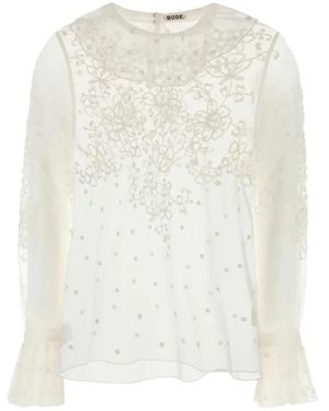 Bode Middlemist Bluse - Weiß
