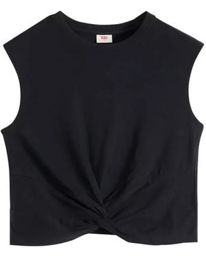 Levi's Camiseta Con Detalle Retorcido - Negro