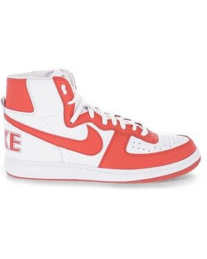 Nike Xcomme Des Garcons Homme Plus Terminator High-Top Trainers - Red