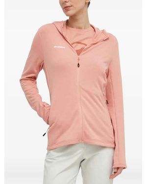 Mammut Sweat Zippé À Capuche - Pink