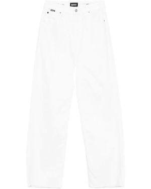 BOSS Jeans mit geradem Bein - Weiß