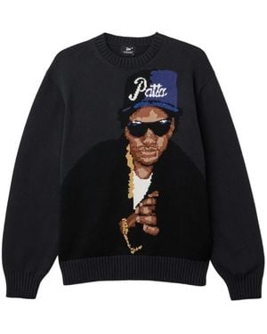 PATTA Intarsia-knit Easy-e Sweater - ブルー