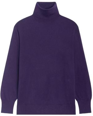 Bompard Rollkragenpullover Mit Schlitz - Blau