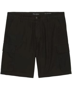 Marc O' Polo Cotton Cargo Shorts - Black
