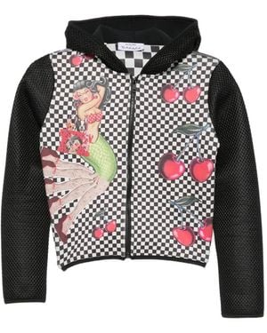 The Artistylist Checkered-Print Mermaid-Graphic Jacket