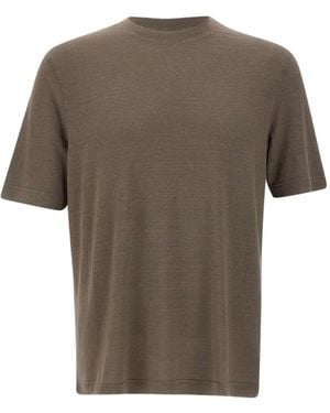 FILIPPO DE LAURENTIIS Short-Sleeve Crew-Neck T-Shirt - Grey