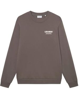 Les Deux Ben Logo Sweatshirt - Grey