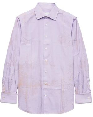 Prada Chemise En Coton - Purple