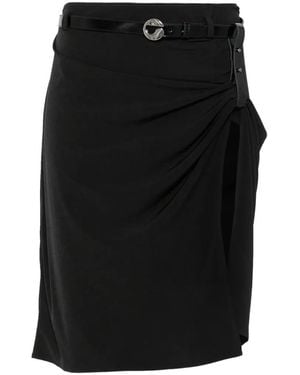 Coperni Falda Midi Fruncida - Negro