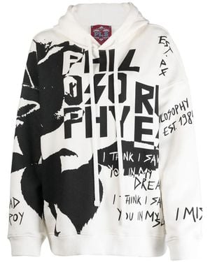 Philosophy Di Lorenzo Serafini All-Over Graphic Print Sweatshirt - White