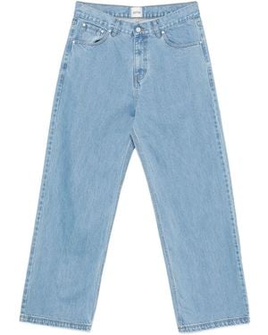 Arte' Light-Wash Straight-Leg Jeans - Blue