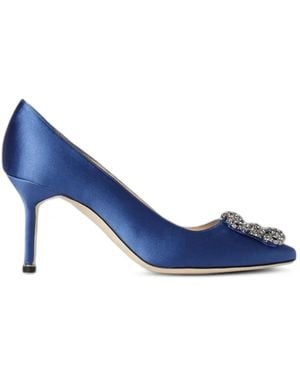 Manolo Blahnik Hangisi Pumps - Blue