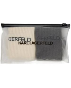 Karl Lagerfeld K/Essential Socken (2Er-Set) - Grau