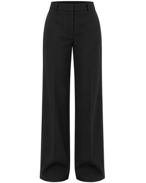 Kaos Pantalon Ample À Plis Marqués - Black