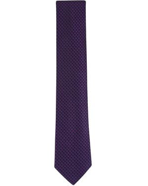 ZEGNA Woven Tie - Purple