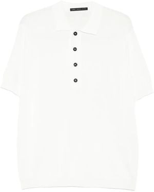Low Brand Buttoned Polo Shirt - White