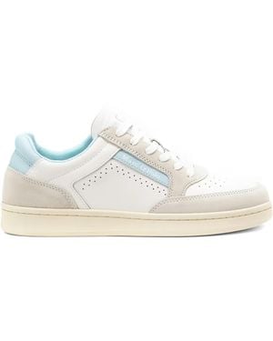Marc O' Polo Violeta Perforated Leather Low-Top Trainers - White