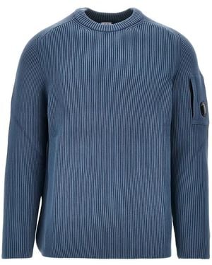 C.P. Company Jersey Lens Con Cuello Redondo - Azul