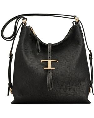 Tod's Small T Timeless Shoulder Bag - Black