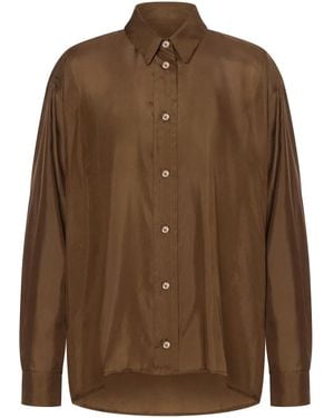 Philosophy Di Lorenzo Serafini Silk Shirt - Brown