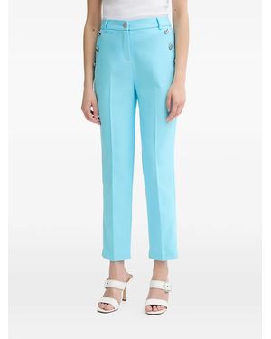 Morgan Button-Details Trousers - Blue