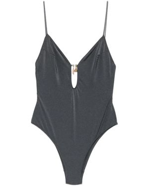 MC2 Saint Barth Crunchy Charm-Detail Swimsuit - Grey