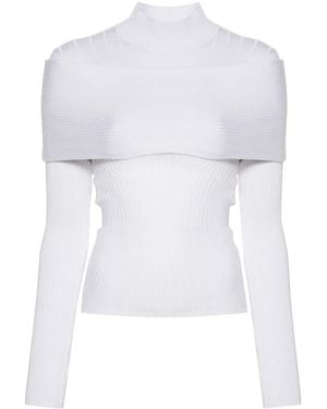 Mugler Knitted Top - White