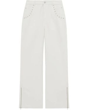 IRO Studded Zip Trousers - White