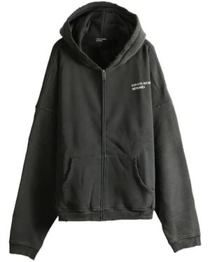Enfants Riches Deprimes Distressed Logo-Print Hoodie - Black
