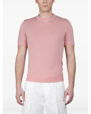 Moorer Short-Sleeve Jumper - Red