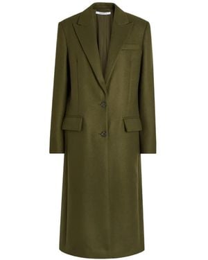 Another Tomorrow Tailored Coat - Green