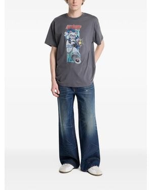 RIPNDIP Rokkunerm Graphic-Print T-Shirt - Blue