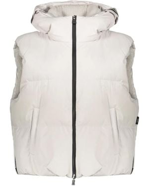 Herno Hooded Quilted Gilet - Grey
