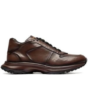 Officine Creative Phase 001 Leather Trainers - Brown