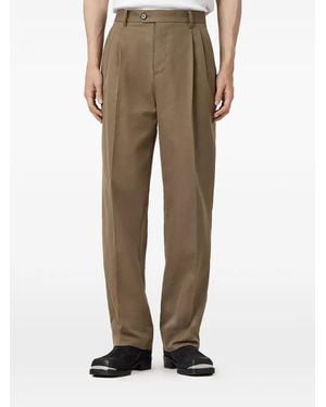 AllSaints Tallis Pleated Trousers - Natural
