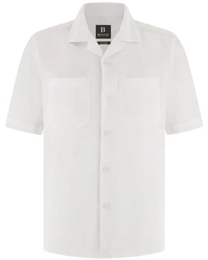 BOGGI Regular Fit Linen Shirt - White