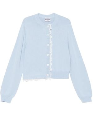 Moschino Broderie-Anglaise Cardigan - Blue