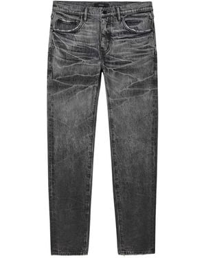 Purple Brand Vaqueros Skinny P001 Tacking Con Efecto Degradado - Gris