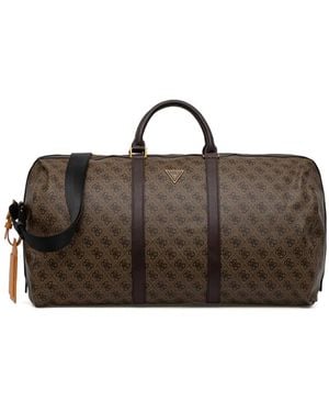 Guess Pattern Holdall - Brown