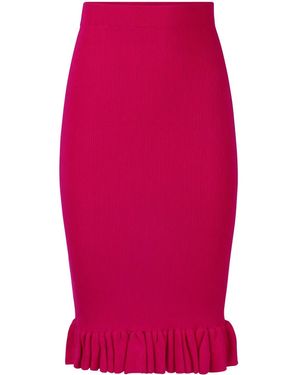 Nina Ricci ラッフル スカート - レッド