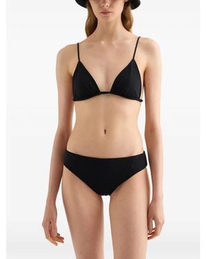 Jil Sander Jersey Texture Bikini Slip - Black