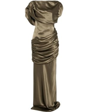 GIUSEPPE DI MORABITO Silk Maxi Dress - Green