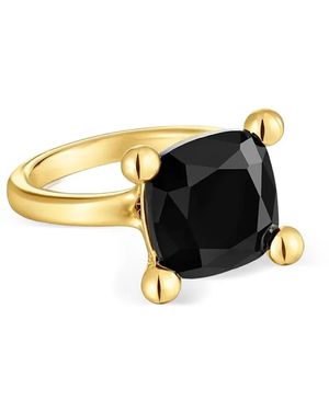 Tous Onyx-embellishment ring - Schwarz