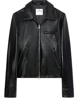 Courreges Jacke Aus Vinyl - Schwarz