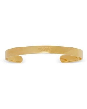 Jil Sander Engraved-Logo Bracelet - Metallic
