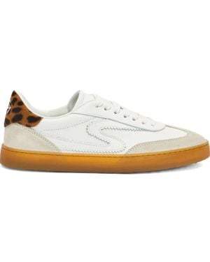 Stuart Weitzman Sw Runaround Lace-Up Sneakers - White