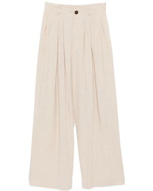 Kinyan Lam Pleated Trousers - White
