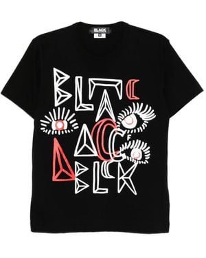COMME DES GARÇON BLACK Graphic-Printed T-Shirt - Black